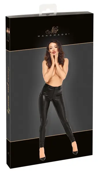 Noir Handmade Trousers Snake XL - Matte Snakeskin Slim-Fit Pants