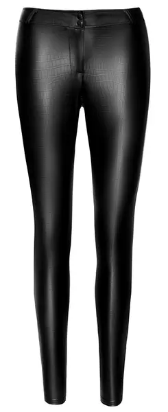 Noir Handmade Trousers Snake S Slim-Fit Matte Snakeskin Look