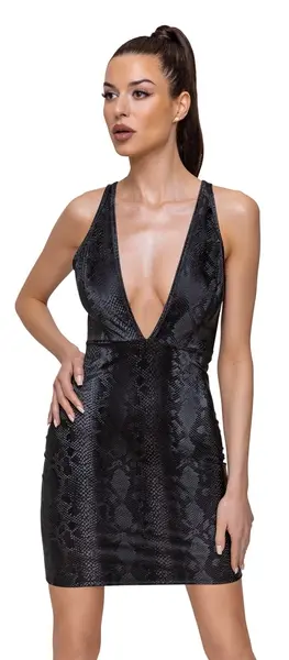 Cottelli Collection PARTY Dress Snake XL Shiny Snakeskin Pattern