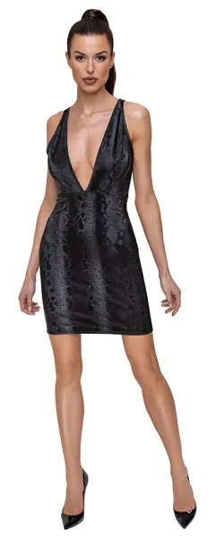 Cottelli Collection PARTY Dress Snake XL Shiny Snakeskin Pattern