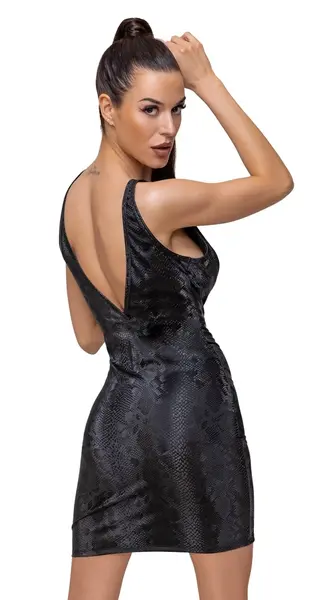 Cottelli PARTY Dress L Snake Pattern Matte Shimmer Finish
