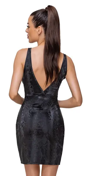 Cottelli PARTY Dress L Snake Pattern Matte Shimmer Finish