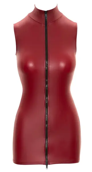 Cottelli Collection Dress Zip L Black, Fitted Stretch Design