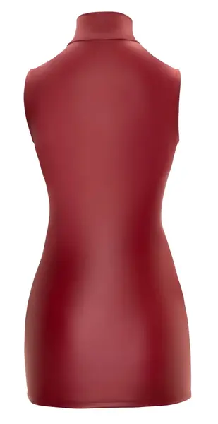 Cottelli Collection Dress Zip M - Fitted Stretch Dress with 2-Way Zipper