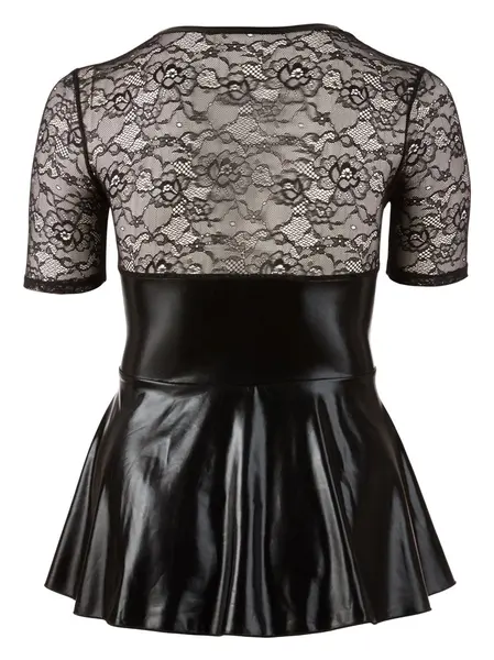 Cottelli Collection Dress Black/Red 3XL - Elegant Lace Party Model