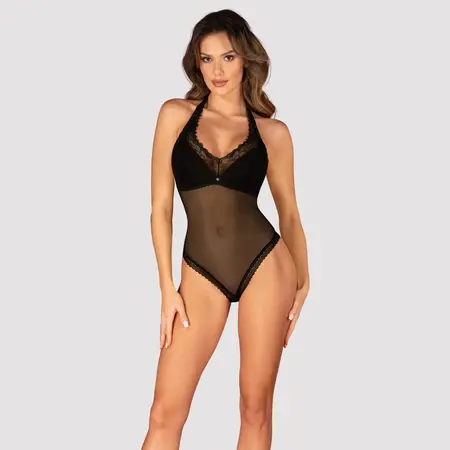 Obsessive Medilla Body Black Transparent Lace M/L Adjustable Fit