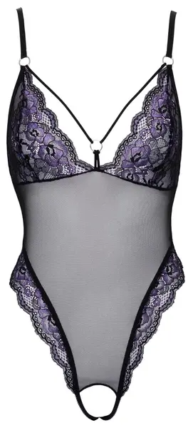 Cottelli Lingerie Body Lace XL - Elegant Two-Tone Powernet Bodysuit
