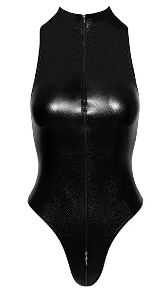 Noir Handmade Body XL Snakeskin Pattern with 3-Way Zipper
