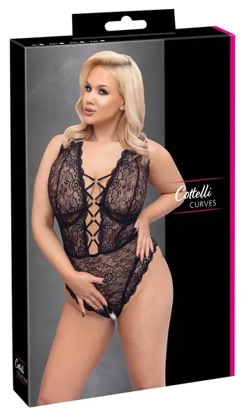 Cottelli Curves Body Lace XL Rose Gold Details Adjustable Straps