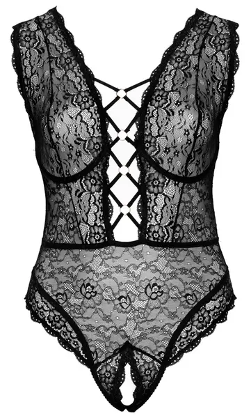 Cottelli Curves Body Lace XL Rose Gold Details Adjustable Straps