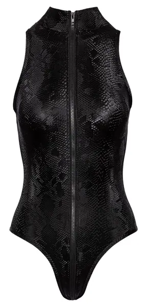 Cottelli PARTY Body Snake M - Shiny Snakeskin-Effect Bodysuit, Size M
