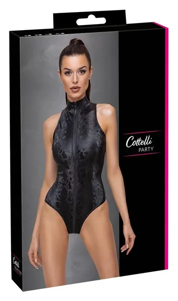 Cottelli PARTY Body Snake S - Shiny Snakeskin Pattern, Size S