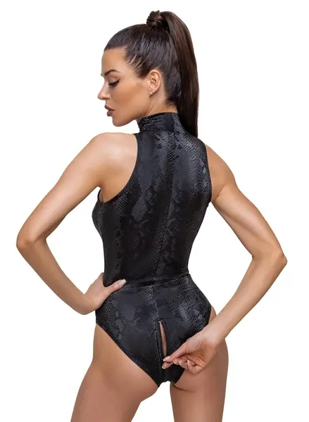 Cottelli PARTY Body Snake S - Shiny Snakeskin Pattern, Size S