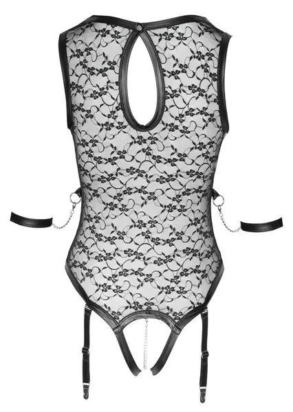 Cottelli BONDAGE Body Black Lace & Matte Details, Arm Restraints, L