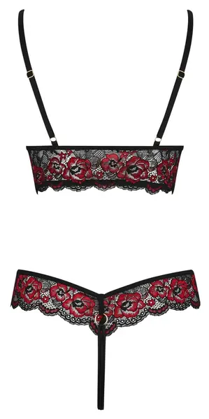 Cottelli Lingerie Floral Lace Bodysuit L/XL Adjustable Straps