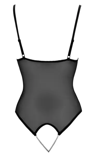 Cottelli Collection Body M Semi-Transparent Lace, Open Design, Adjustable