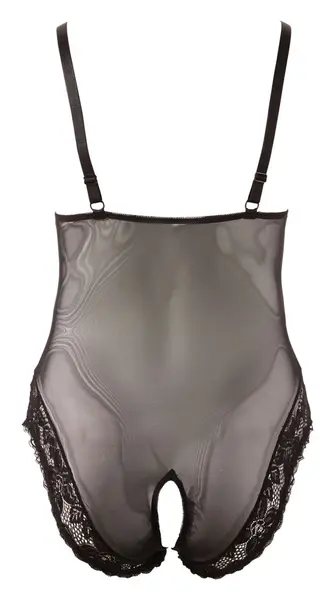 Cottelli Collection Body 3XL Black Lace Powernet Adjustable Straps