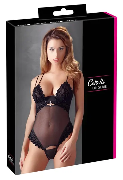 Cottelli Collection Body 85C/L Black Powernet Adjustable Straps S/M