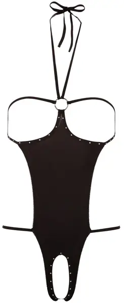 Body Sexy Open S-L Black Rhinestone Straps by Cottelli Collection