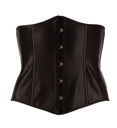 Cottelli Collection Open Cup Corset XL, Front Hook, Adjustable Lacing