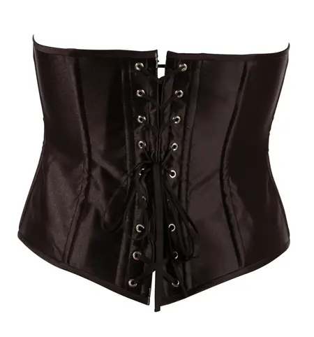 Cottelli Collection Open Cup Corset XL, Front Hook, Adjustable Lacing