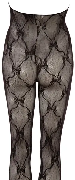 Cottelli Collection Lace Catsuit Open Bust Black S-L Adjustable Fit