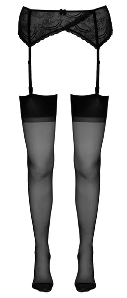 Cottelli Collection Black Stockings with Decorative Seam 15 DEN