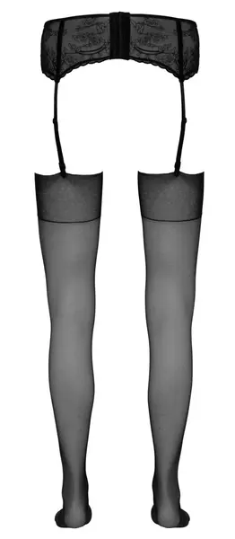 Cottelli Collection Stockings 20 Denier Shiny Finish, Black, Size M/L