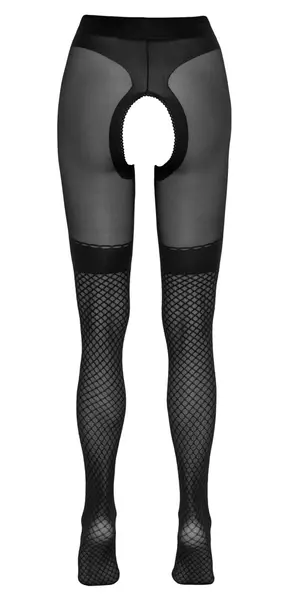 Cottelli Legwear Pantyhose 30 DEN Mesh Overknee Opaque Black S/M