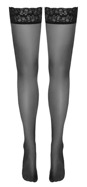 Cottelli LEGWARE Stockings Black 20 DEN Lace Top Hold-Up 5 Size