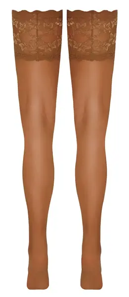 Cottelli Legware Hold-Ups Skin Tone 20 DEN with Wide Lace Band