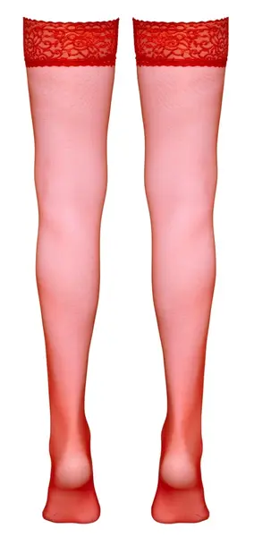 Cottelli Collection Hold-Up Stockings Red Lace Top 17 Den Oeko-Tex