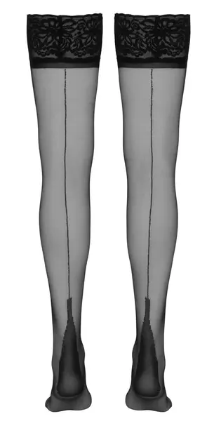 Cottelli Collection Hold-up Stockings Classic 20 Denier Lace Black