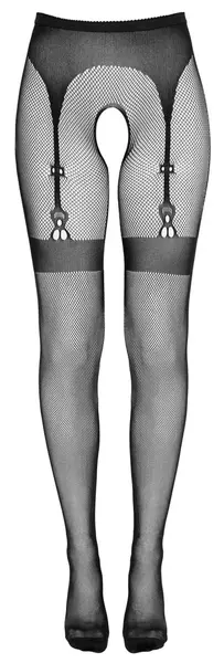 Cottelli Legware Tights S-L with Integrated Suspender Net Design