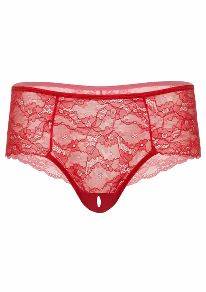 Ella Crotchless Cheeky Panty Lace S/M & L/XL Black High-Quality
