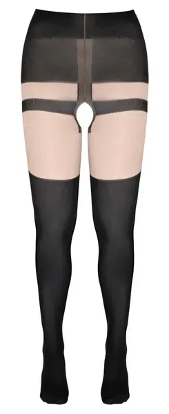 Cottelli Collection Tights Model 44107 With Decorative Lacing Pattern