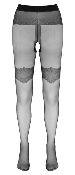 Cottelli LEGWEAR Elegant Open-Design Tights with Decorative Back Seams M/L