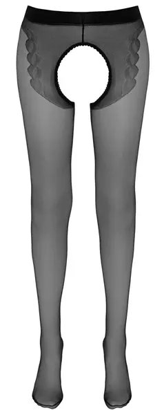 Cottelli LEGWEAR Suspender Tights Open Design 20 DEN Black M/L