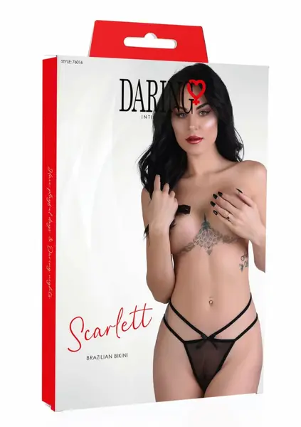 Scarlett Brazilian Bikini - Ultra-Soft Mesh, Strappy Design, S/M & L/XL