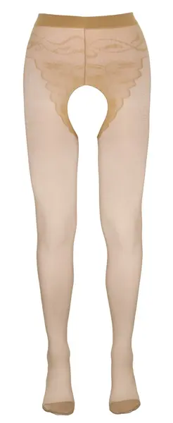 Cottelli LEGWEAR Tights 20 DEN Skin-Coloured with Decorative Seam