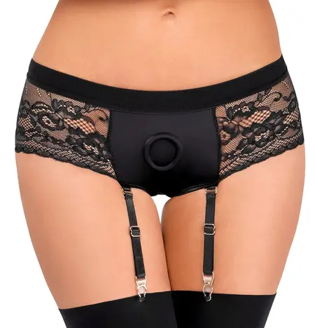 Bad Kitty Susp-Panty S - Elegant Strap-On Panties with Adjustable Garters