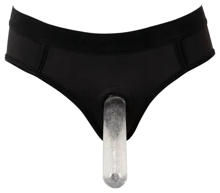 Bad Kitty Strap-On Panties 2XL Black Microfibre Adjustable Ring