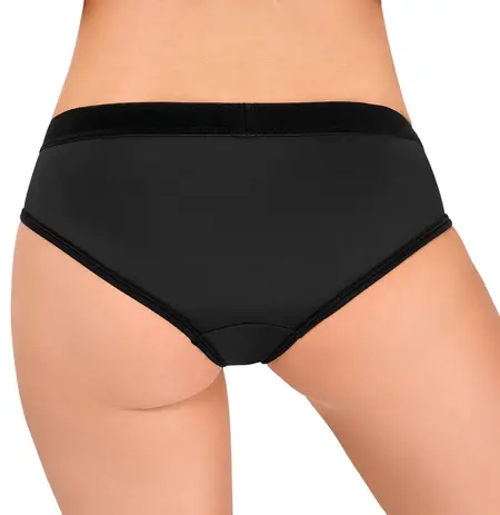 Bad Kitty Strap-On Panties L Black Microfibre Adjustable Harness