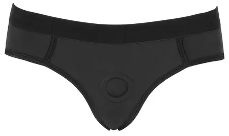Bad Kitty Microfibre Strap-On Panties M Black Adjustable Ring