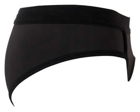 Bad Kitty Microfibre Strap-On Panties M Black Adjustable Ring