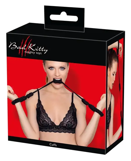 Bad Kitty Cuffs Rope Size 2 - Adjustable Soft Cotton Restraint