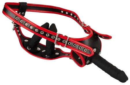 Bad Kitty Strap-On Harness L/XL Adjustable with 3 Silicone Attachments