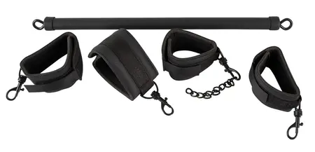 You2Toys Adjustable Bondage Bar with Padded Wrist & Ankle Restraints 40cm