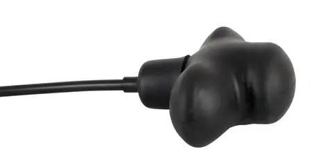 You2Toys Black Silicone Inflatable Gag with Adjustable Pump, 12 cm