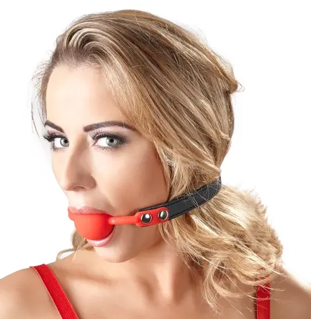 You2Toys Red Silicone Ball Restraint Adjustable Strap 4cm